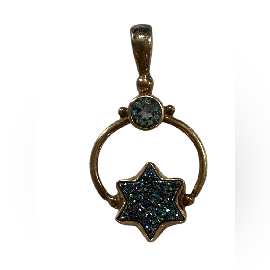 Sajen Druzy Sterling Silver Vermeil Star Pendant 7828 129$